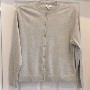 J. CREW NWT Women's Gray Classic Cardigan Sweater size 2X
